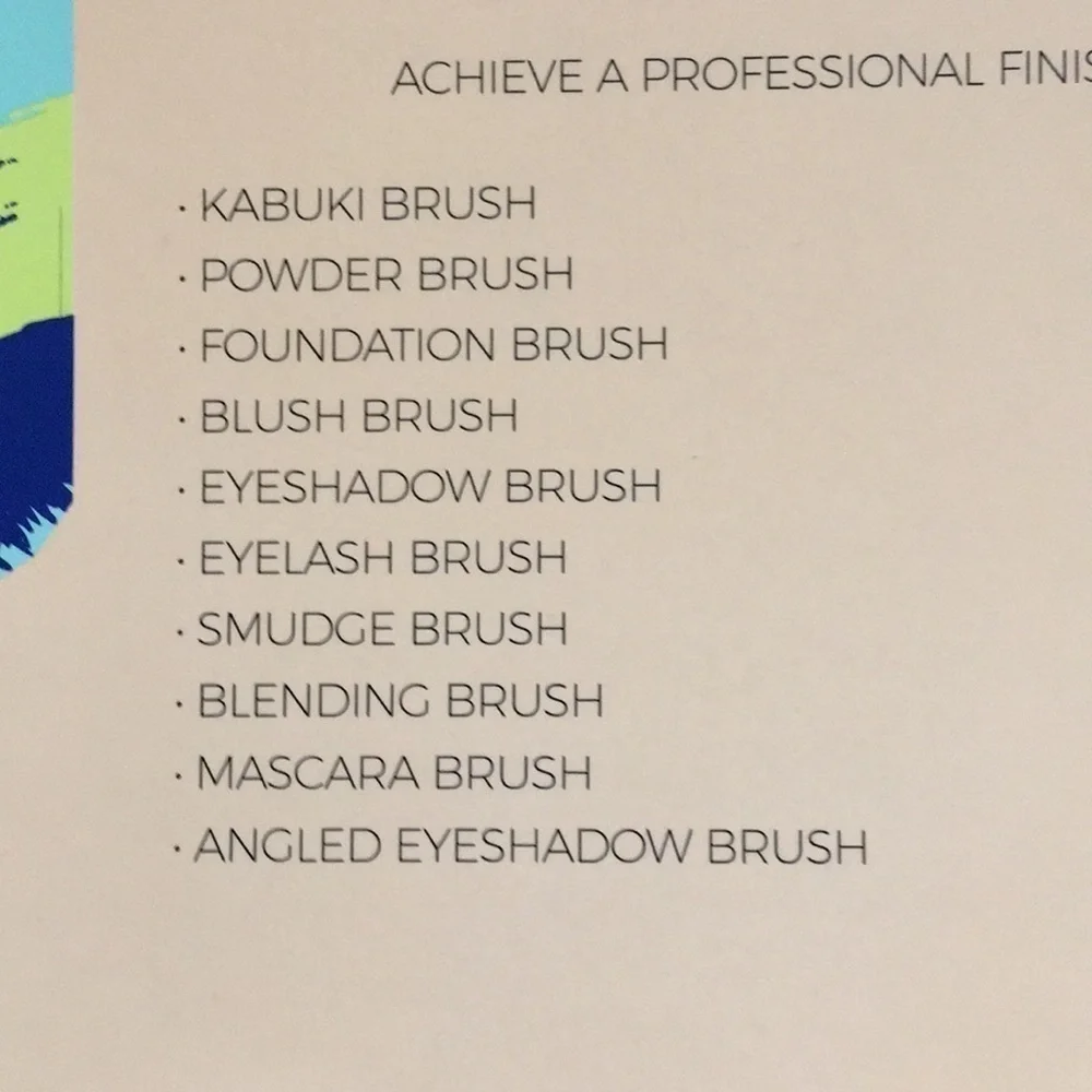 10 piece Cosmetic Brush Collection Makeup Brushes